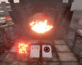 A Simple Game Where You Throw Cards Into A Furnace Until It Goes Out Or Explodes Image