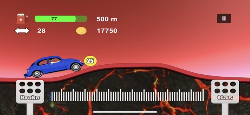 Hill racing car - Crazy game screenshot