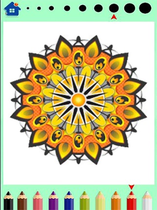 Mandala Coloring book-finger screenshot