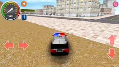 Simulator Driver COP Car 3D Image