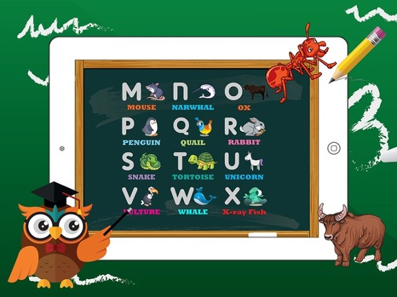 ABC Animals Alphabet Dot - Learn to Write For Kids Image
