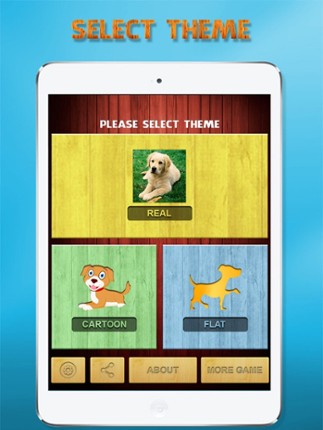 Animals matching game for kids with real sounds screenshot