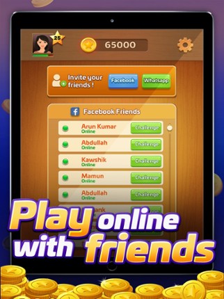 Carrom Gold : Game of Friends screenshot