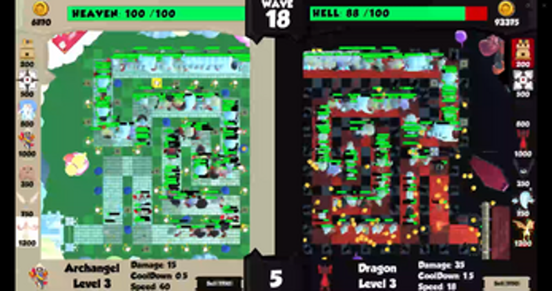 Celestial Siege: Angelic vs Demonic Défense screenshot