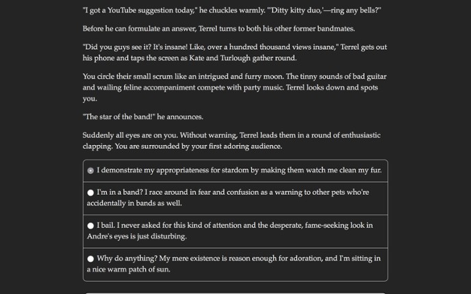 Choice of the Cat screenshot