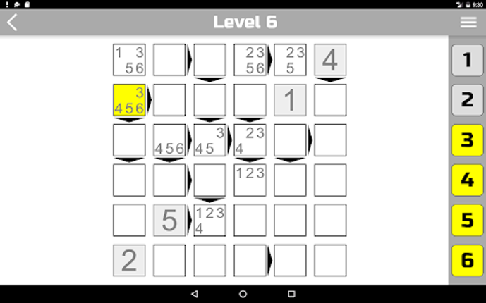 Futoshiki screenshot