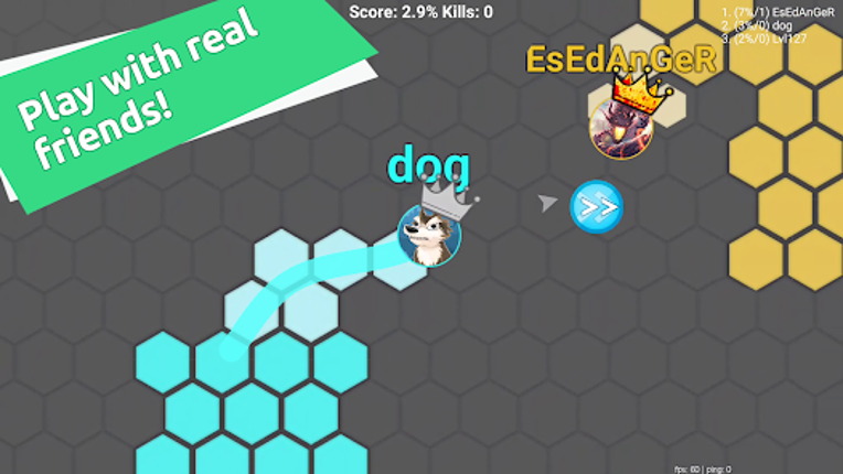 Hexa io Online Hexagon action Image