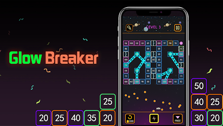 Glow Breaker screenshot