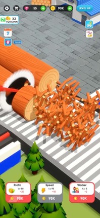 Idle Lumber Mill - Wood Game screenshot