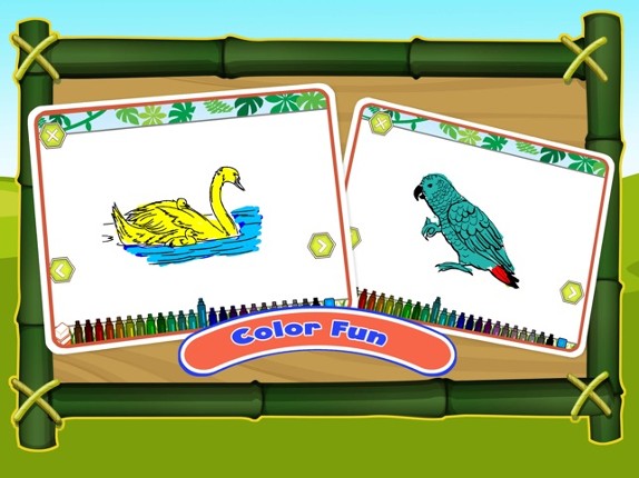 Learn Bird Sounds Coloring App screenshot