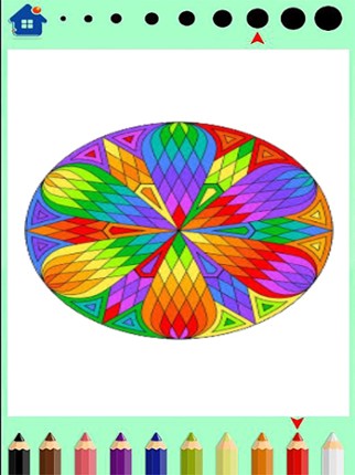 Mandala Coloring book-finger screenshot