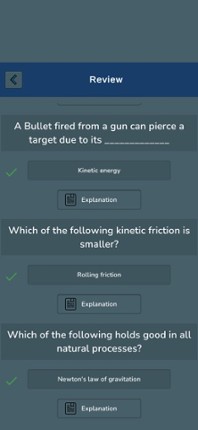 Physics Knowledge Quiz screenshot