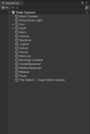 Solar System Project screenshot