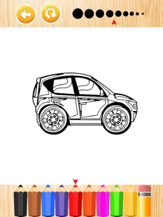 Speed racing car coloring book for kids games Image
