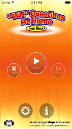 WH Questions at Home Fun Deck screenshot