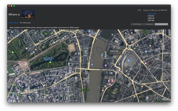 WhereInTheWorld screenshot