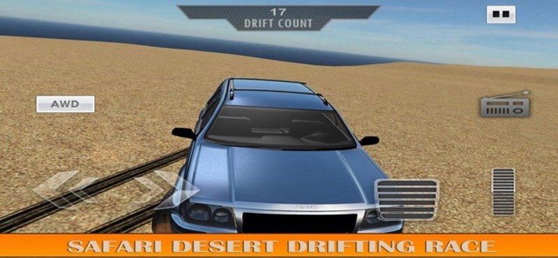 Desert Luxury Car Driving Image