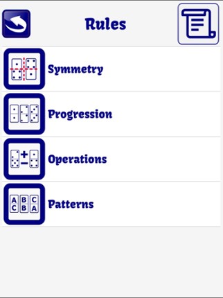 Domino psychotechnical test Image