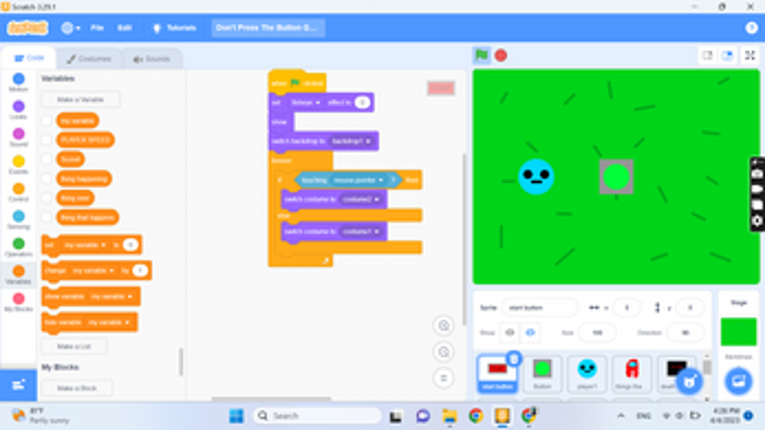 Don't Press The Button! but 1 player... Image