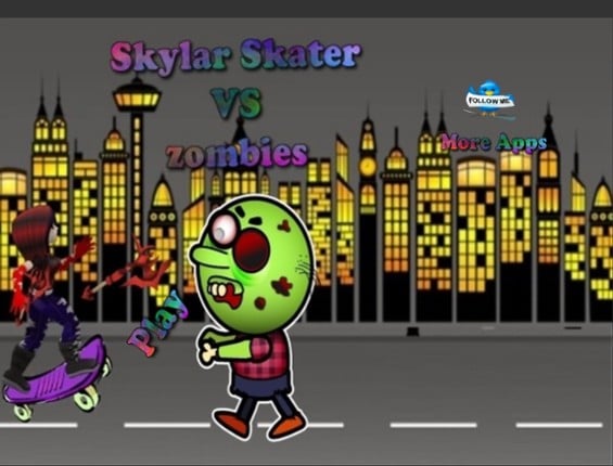 Skylar skater VS Zombies Game Cover