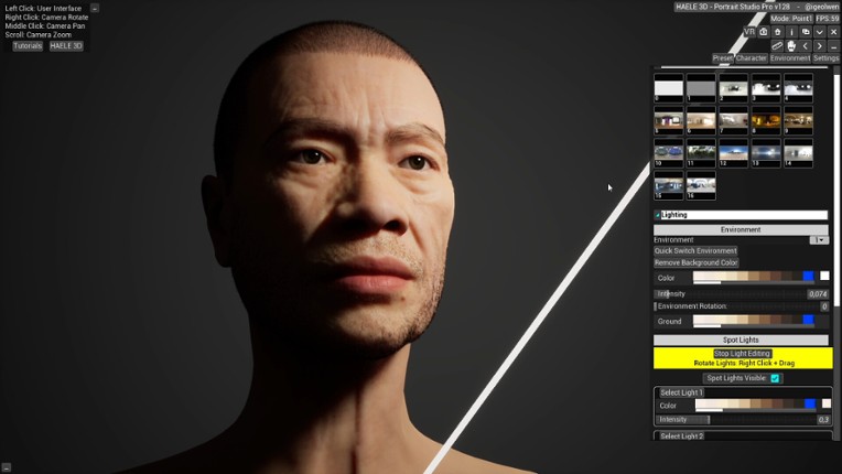 HAELE 3D - Portrait Studio Pro - Drawing References screenshot