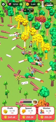 Idle Lumber Mill - Wood Game screenshot