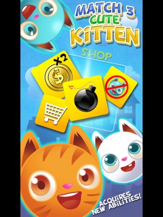 Match 3 Cute Kitten Image