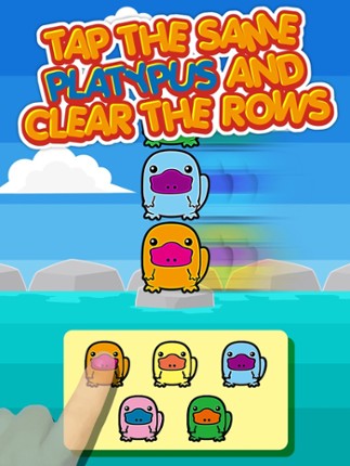 Platypus Land - Chibi Kawaii Animals Column Matches Up Games Image