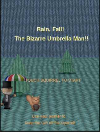 Rain Fall!! Bizarre Umbrella Man! Image