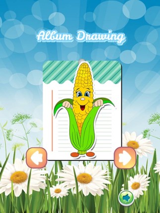 Vegetable Drawing Coloring Book - Cute Caricature Art Ideas pages for kids screenshot