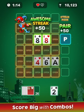 5 Card Frenzy: Solitaire Money screenshot