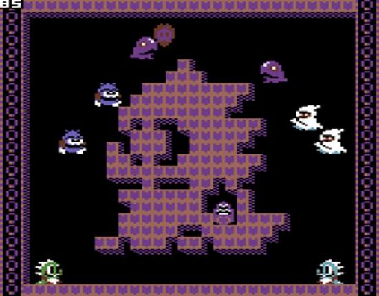 Bubble Bobble: Lost Cave C64 screenshot