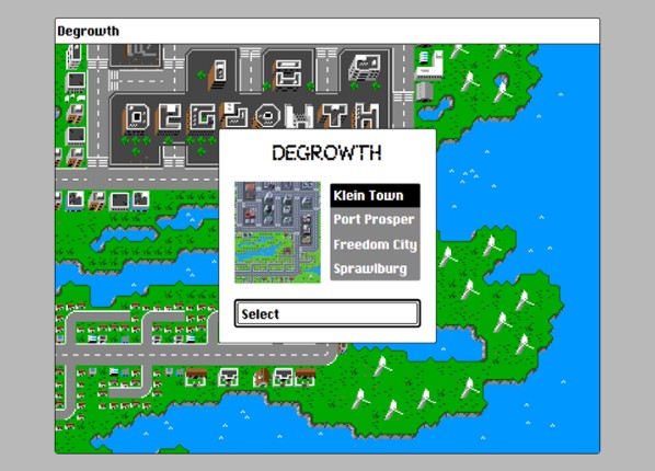Degrowth screenshot