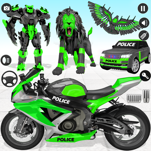 Games like Police Eagle Robot Bike Game