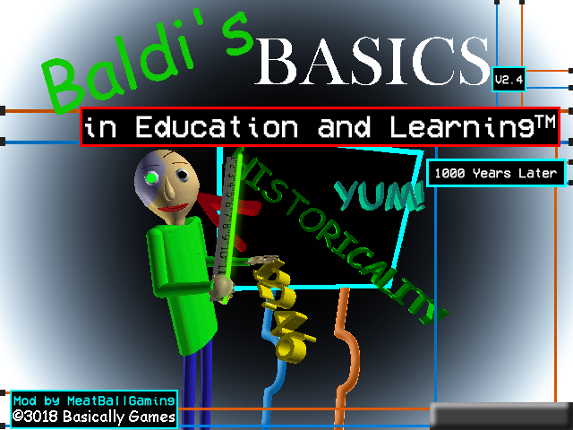 Baldi's Basics in 1000 Years Game Cover