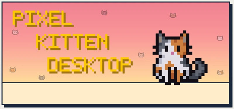 Pixel Kitten Desktop Image