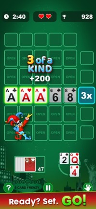 5 Card Frenzy: Solitaire Money screenshot