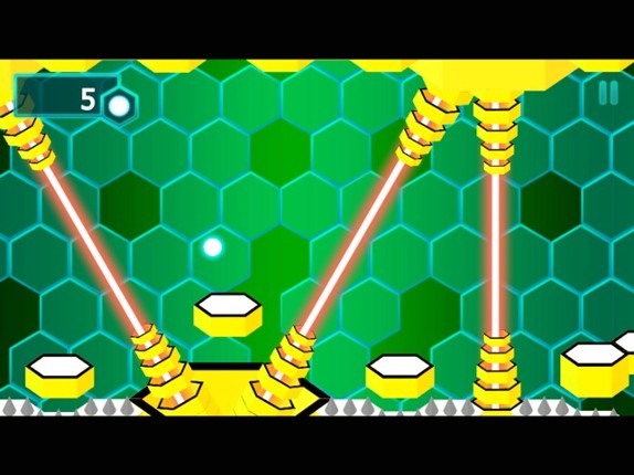 Bouncing Ball Attack Orange Killer Bee Hive Game screenshot