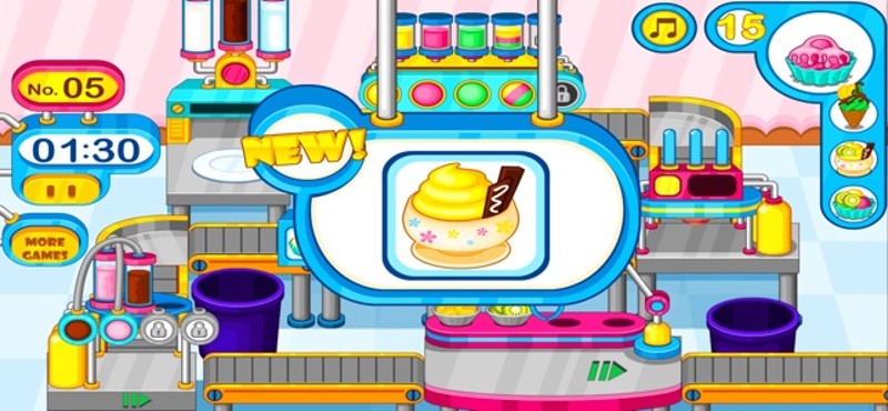 Cooking colorful ice cream screenshot