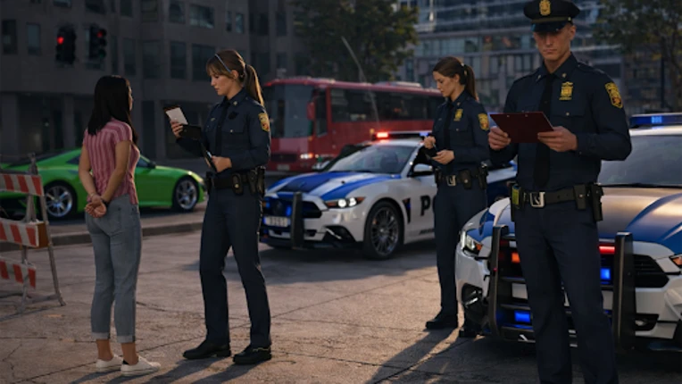 US Police Chase Simulator Game Image