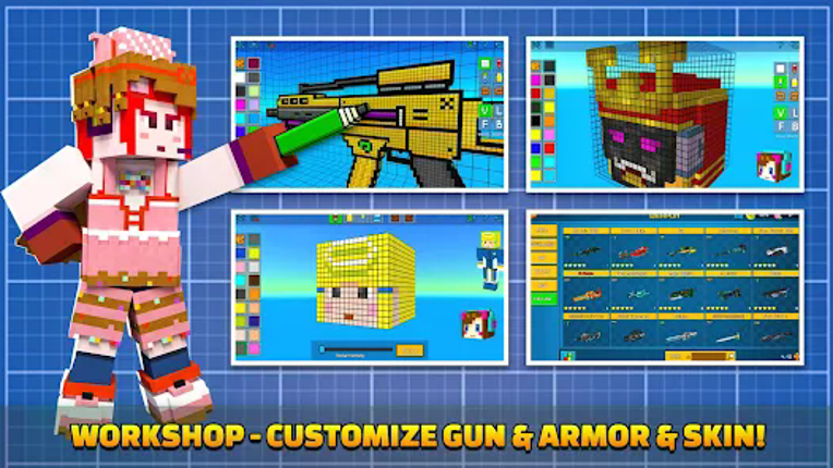 Cops N Robbers:Pixel Craft Gun Image