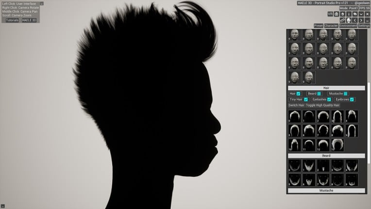 HAELE 3D - Portrait Studio Pro - Drawing References screenshot