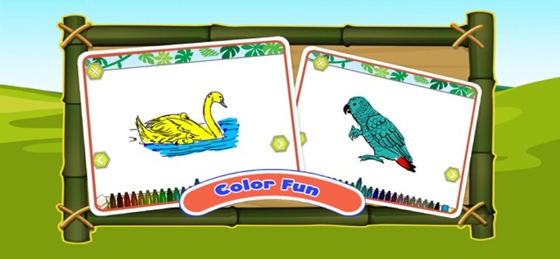 Learn Bird Sounds Coloring App screenshot