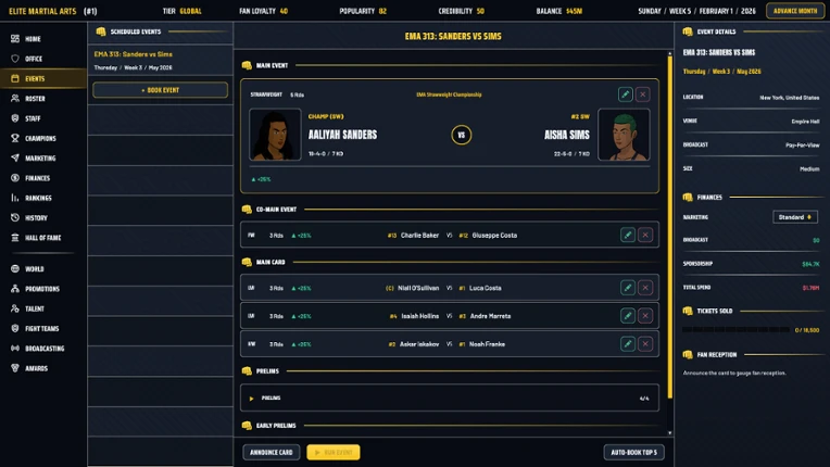 MMA Sim King Image