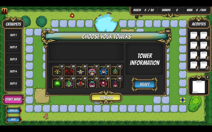 The Catalyst Acolyte Tower Defense screenshot