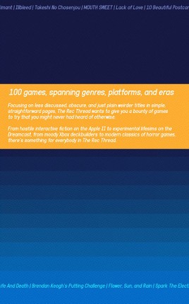 The Rec Thread - Volume 1 Image