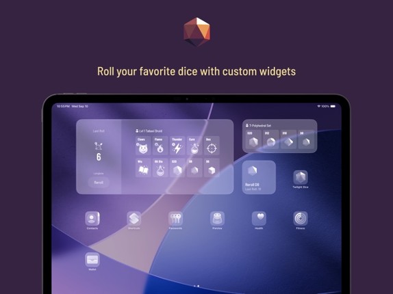 Twilight Dice: RPG Dice Roller screenshot