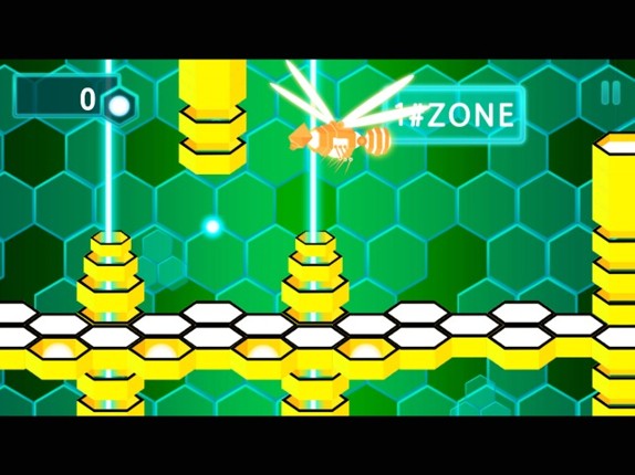 Bouncing Ball Attack Orange Killer Bee Hive Game screenshot