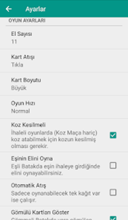 Batak - Tekli, Eşli, Koz Maça screenshot
