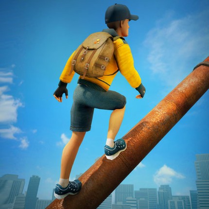 Going Up Rooftop - Parkour 3D Image